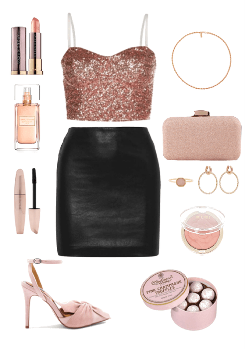Rose Gold New Years Eve Party Look