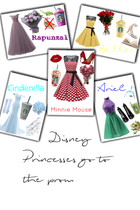 Disney princesses go to the prom