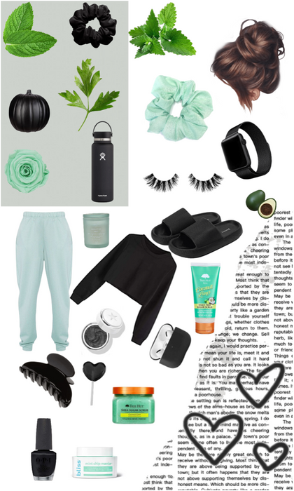 MINT AND BLACK