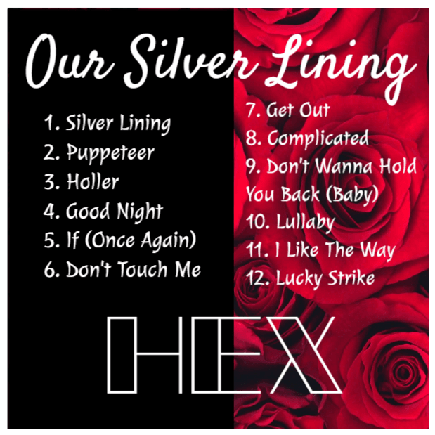 HEX - Our Silver Lining // Album cover (back)