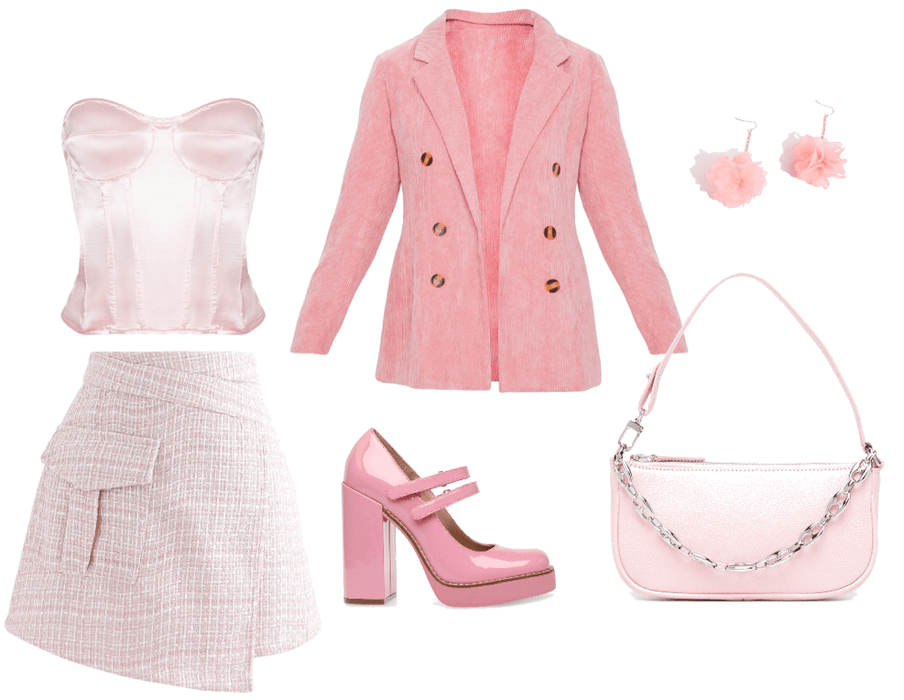 cute all pink fits