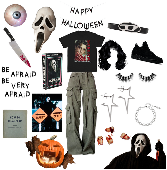 Halloween/scream fit.