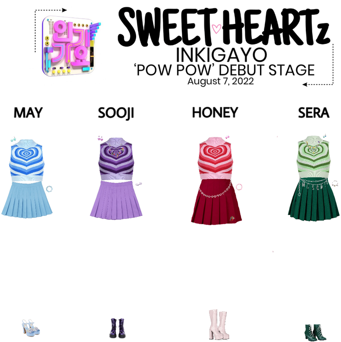 {SWEET HEARTz}‘Pow Pow’ Inkigayo Debut Stage