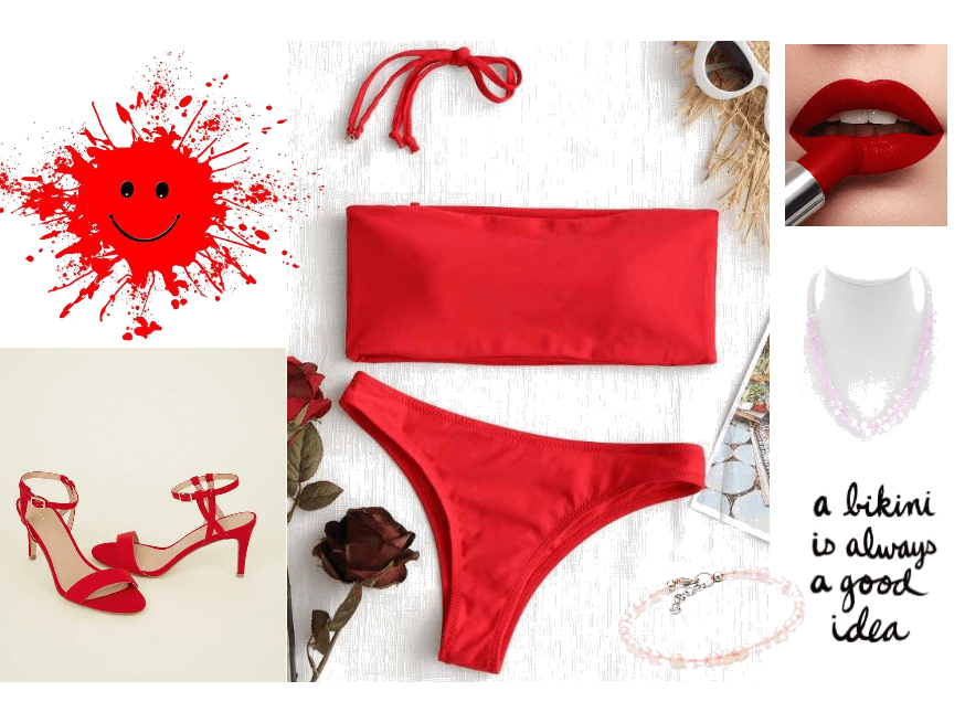 Red Summer Bikini