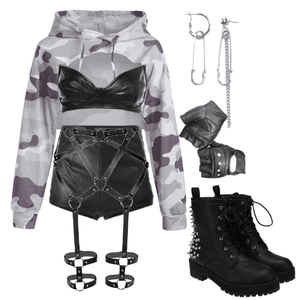 camo stage outfit