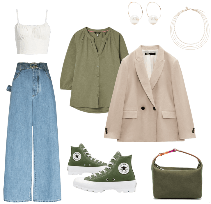 oversize girl outfit