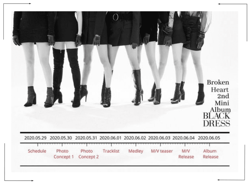 Broken Heart 'Black Dress' Comeback Schedule