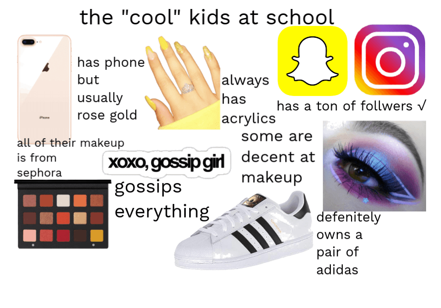 the cool kids at school