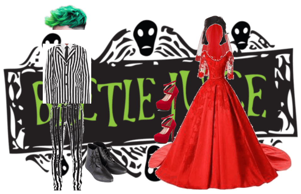 beetlejuice couples outfit