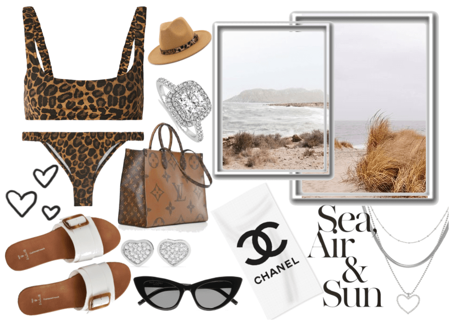 Leopard Print Beach Outfit