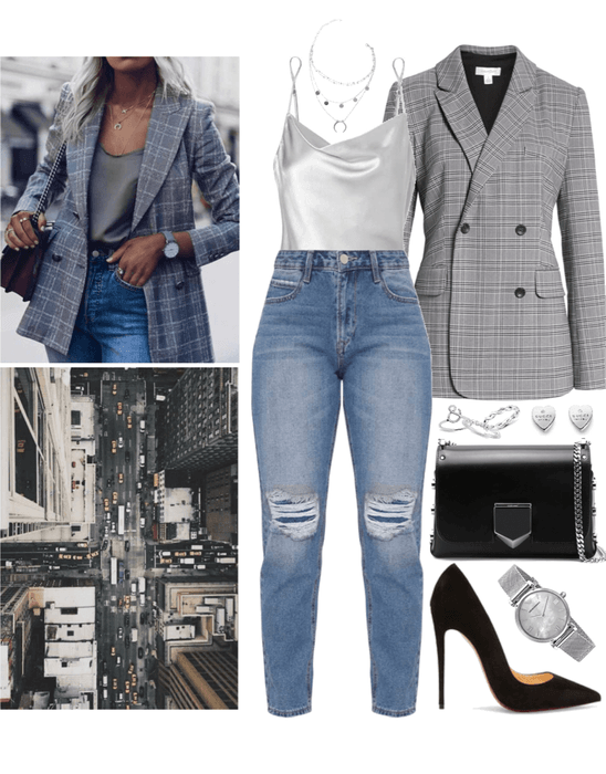 city blazer outfit