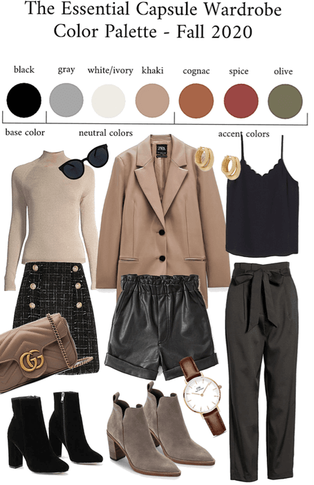 The Essential Capsule Wardrobe Color Palette Fall 2020