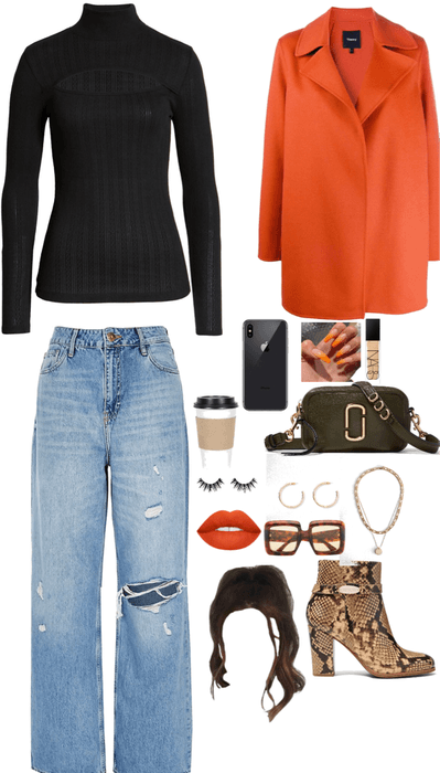 style it with a orange coat 🧡