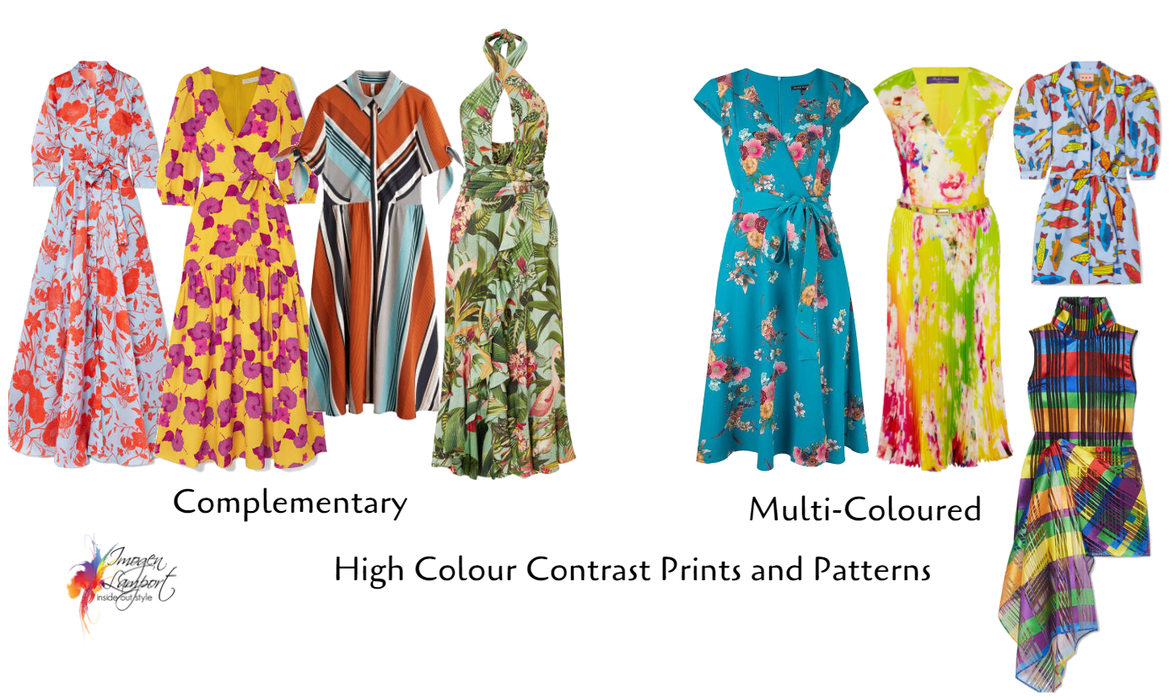 high contrast prints and patterns