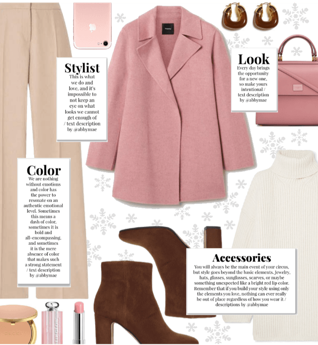 Casual Winter 2021 - Pink Wool Coat