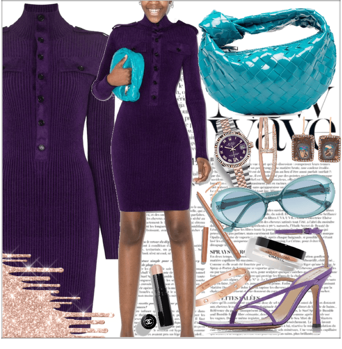 purple and turquoise combo