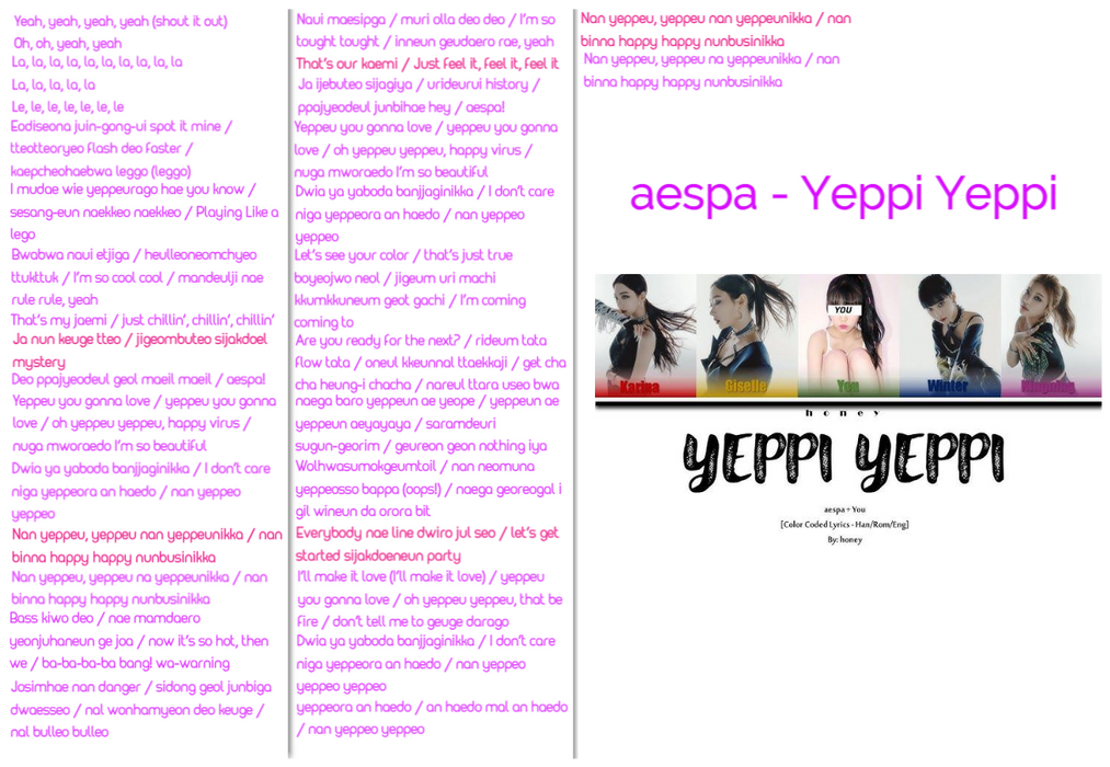 aespa 'Yeppi Yeppi' ARA Lines 5th Member