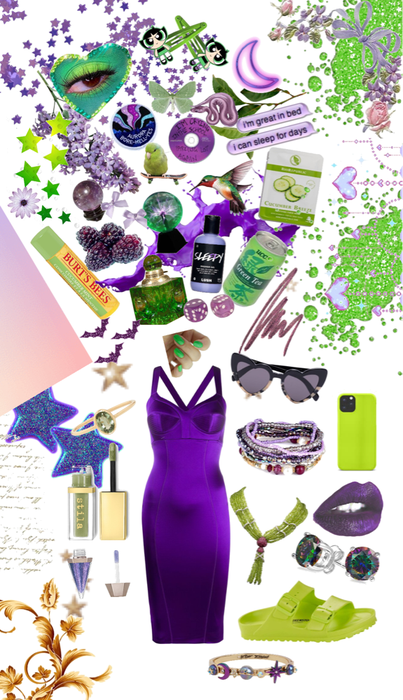 Purple and Green