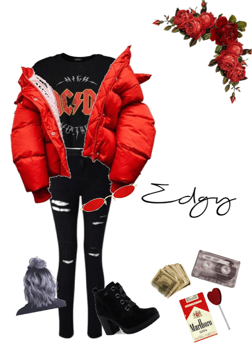 Casual everyday edgy look