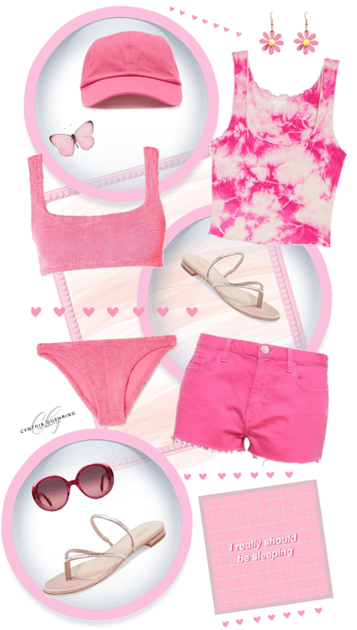 Pink Summer Outfit for @kalaaaalalove43 ‘s Challenge