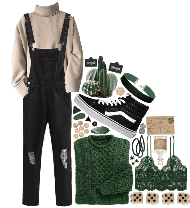 Green + Taupe