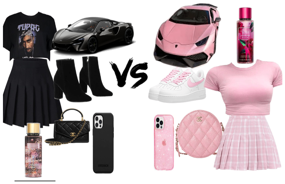 pink vs black