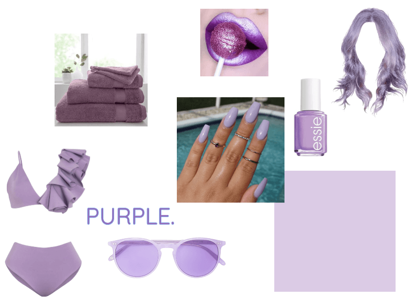 Purple swimsuit