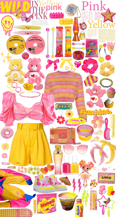 pink and yellow outfit