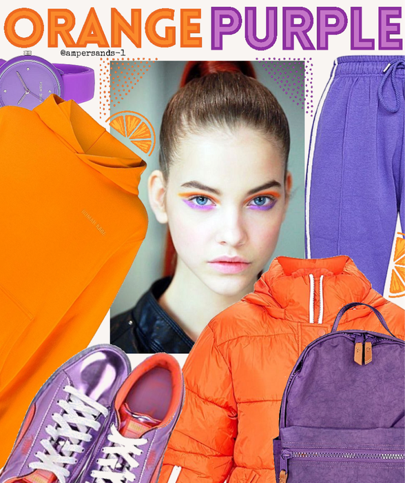 Sporty Orange & purple