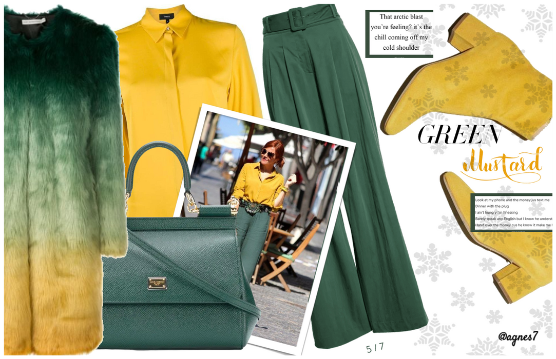 Green and mustard