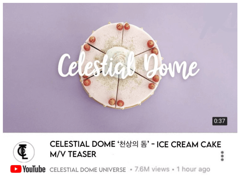CELESTIAL DOME - ICE CREAM CAKE MV TEASER