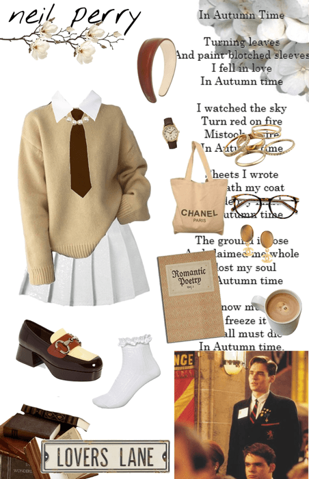 dead poets society characters as outfits in my style: neil perry 2🖤