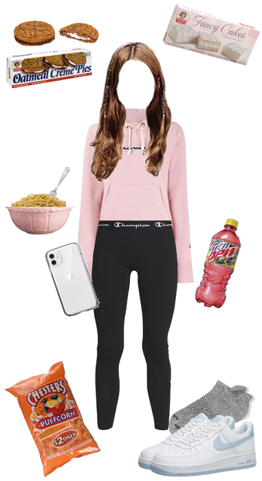 Today's outfit and snacks 🍝🍪