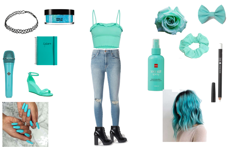 blue/turquoise/cute
