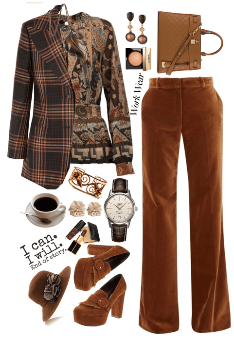 First Day Of Fall Office Casual: How to Work Monochrome Brown