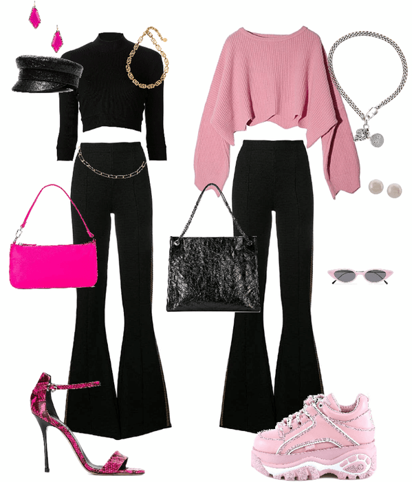 Pink accents