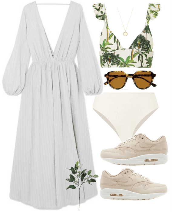 who says sneaks + swimwear don’t go together