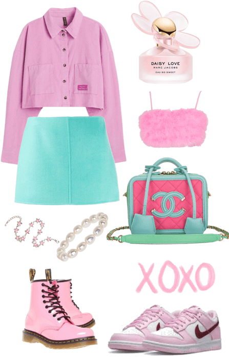 pink and teal vibes