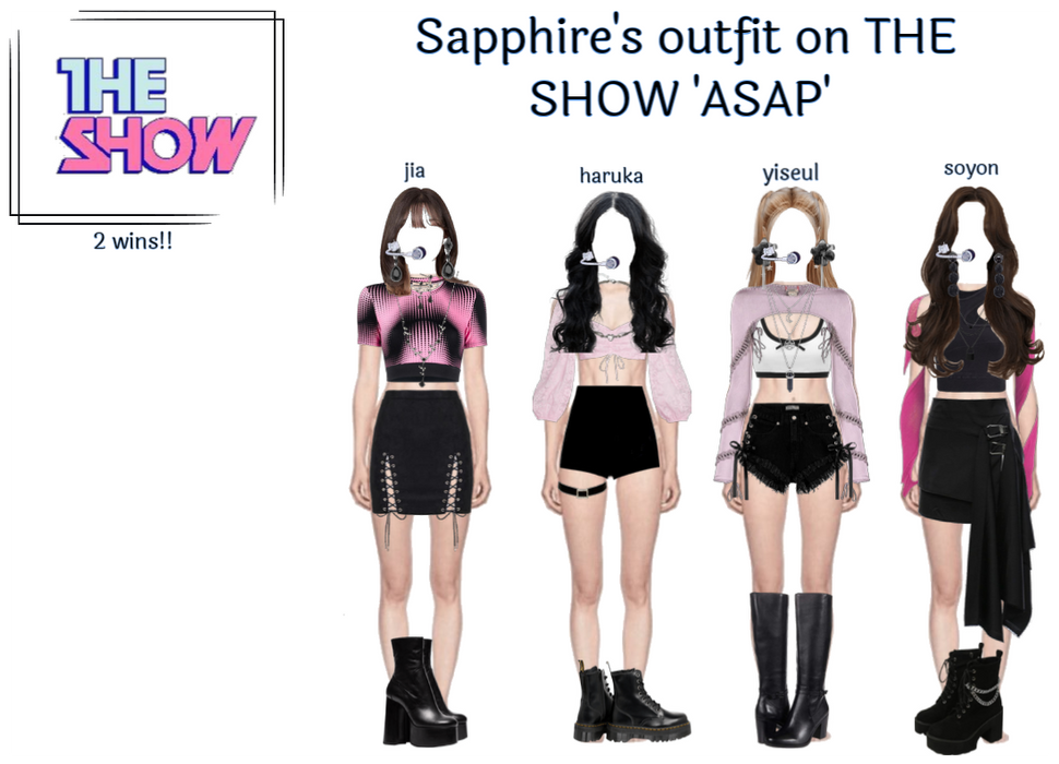 Sapphire THE SHOW Stage Performance Outfits