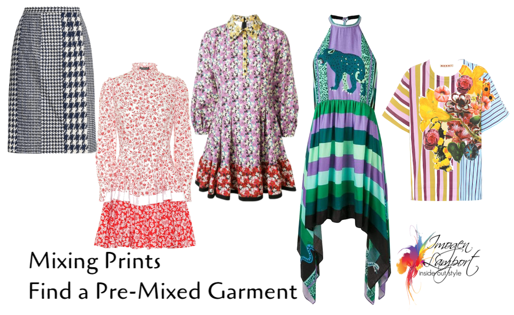 Pre-mixed print garments