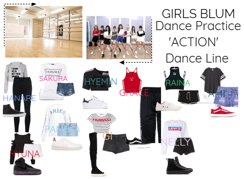 Girls Blum - dance pratic - ACTION