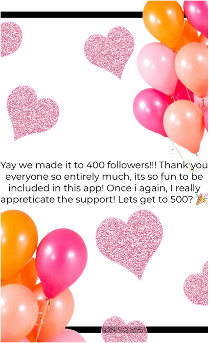 400 Followers celebration!!