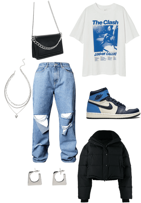 casual street wear (Blue)