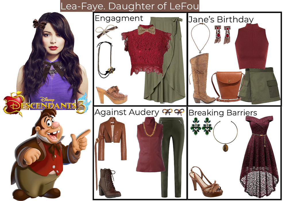 Lea-Faye. Daughter of LeFou. Descendants 3