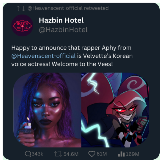 Heavenscent Hazbin Hotel Tweet | Aphy s Velvette