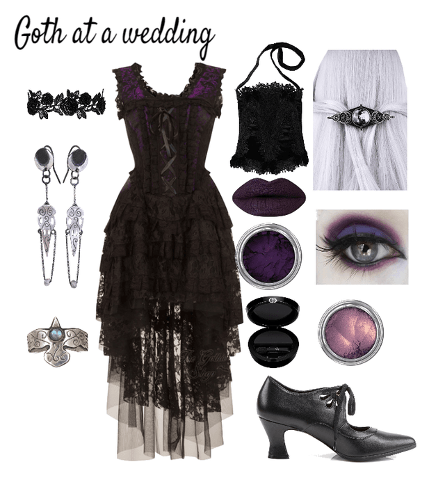 Goth at a wedding
