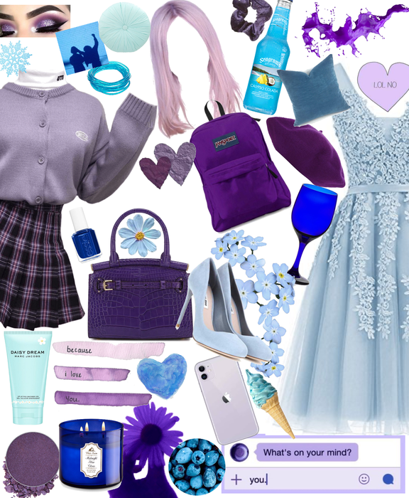 blue and purple chic