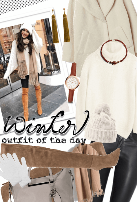How To Look Cute In Winter White #OOTD