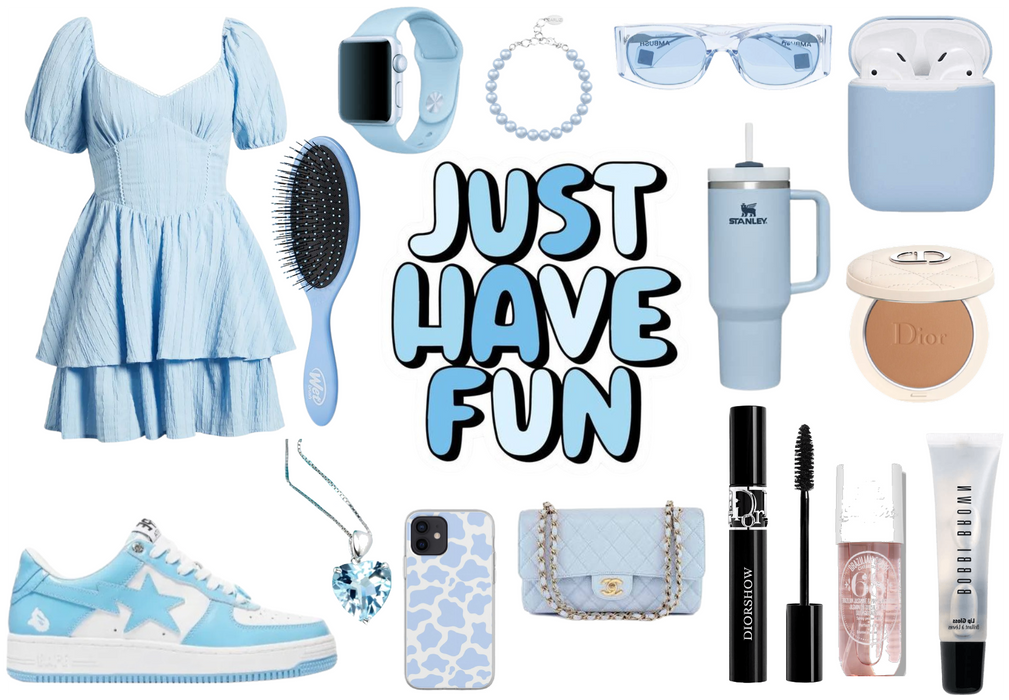 Powder blue outfit