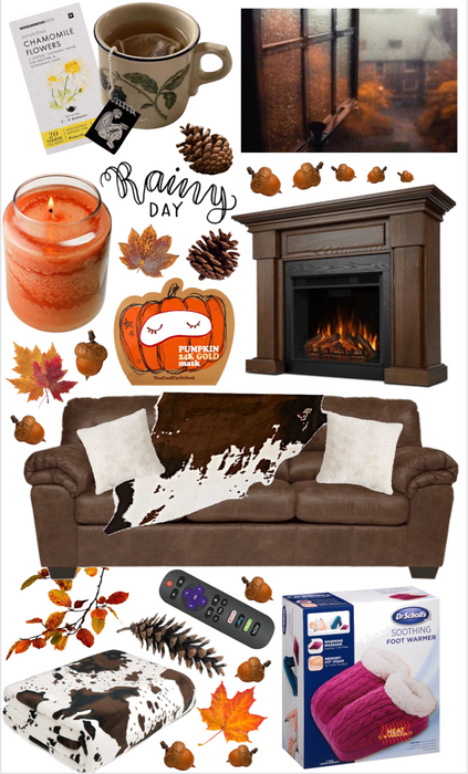 cozy couch in the fall